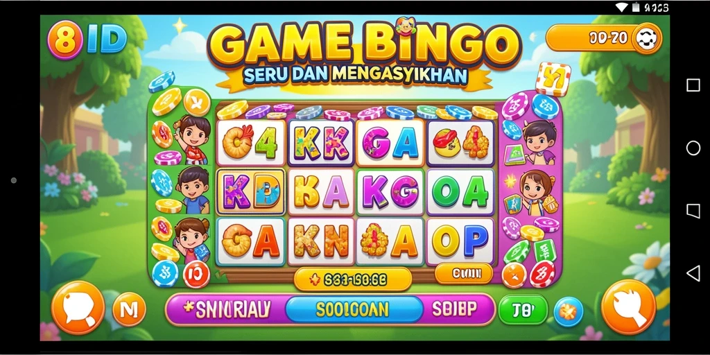 Tampilan gameplay Bingo yang menarik dan interaktif.