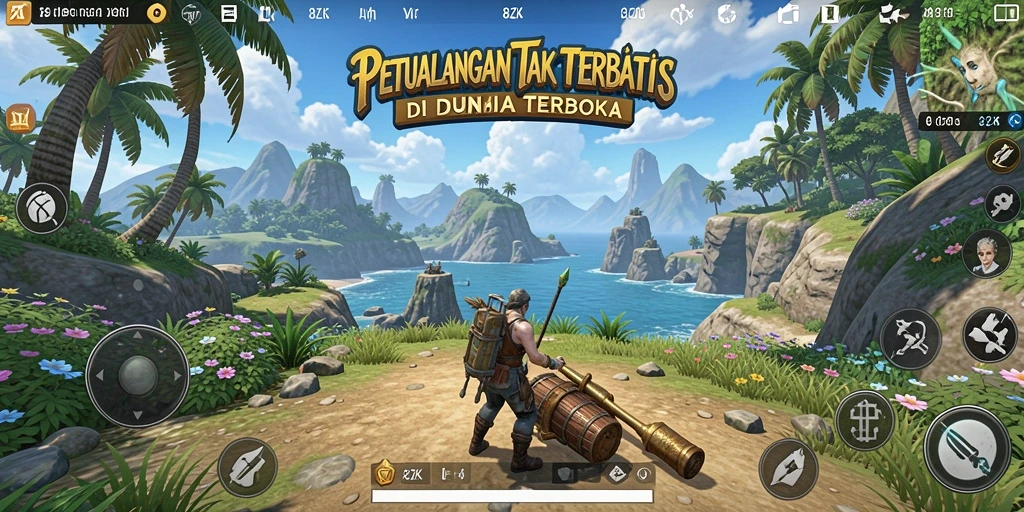 Tampilan gameplay <strong>8ZK</strong> yang menakjubkan dalam dunia Open World.