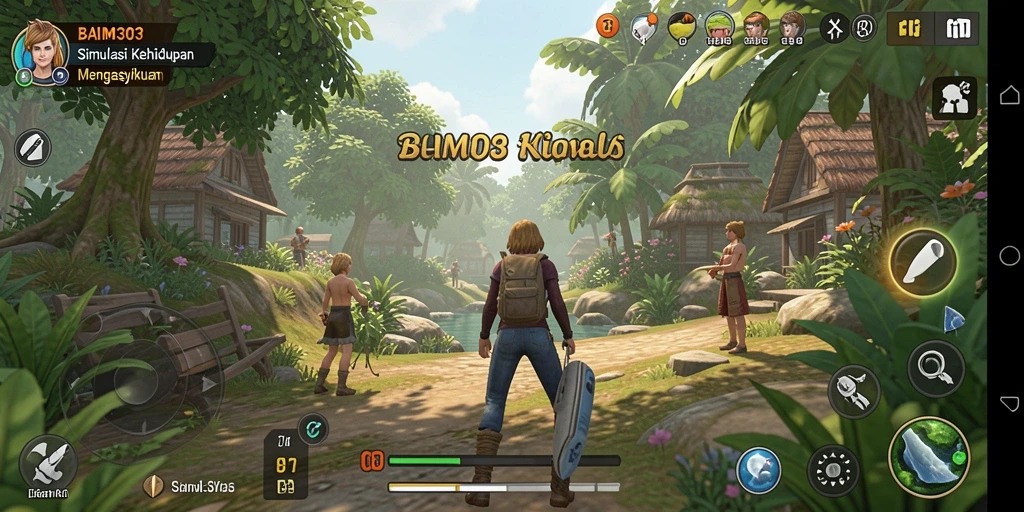 Tampilan gameplay yang menarik dan mendalam dalam BAIM303.