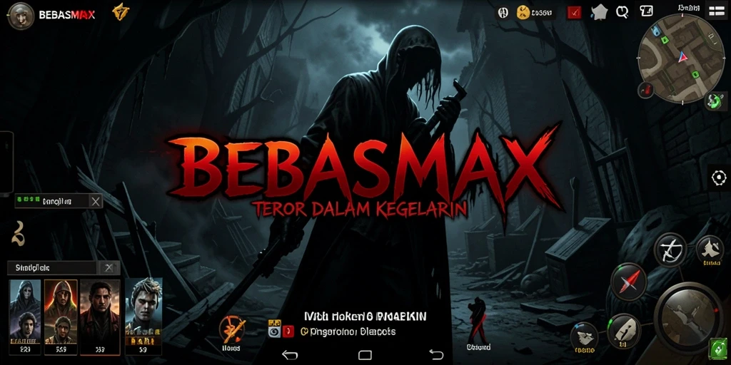 Screenshot BEBASMAX menampilkan suasana mencekam permainan akhir malam.