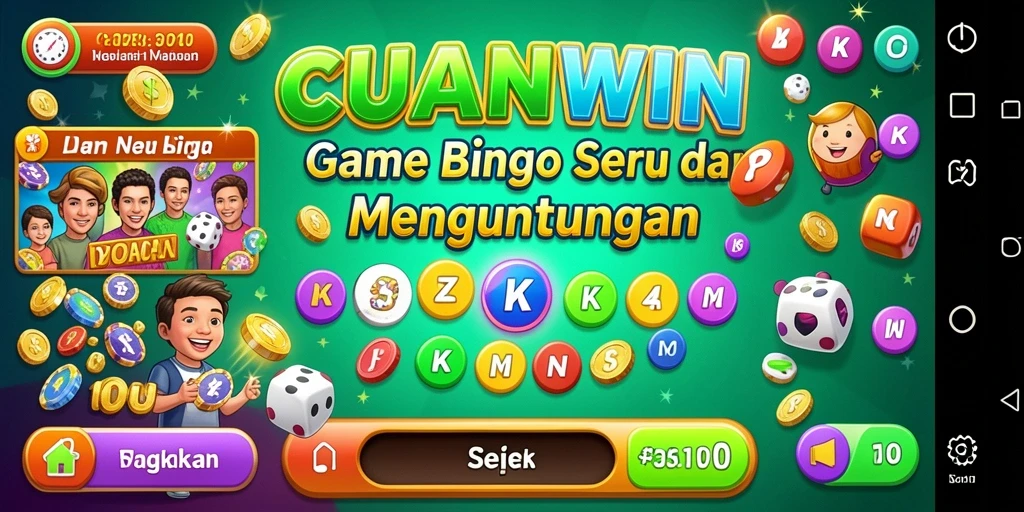 Tampilan gameplay seru dan interaktif dalam CUANWIN Bingo.