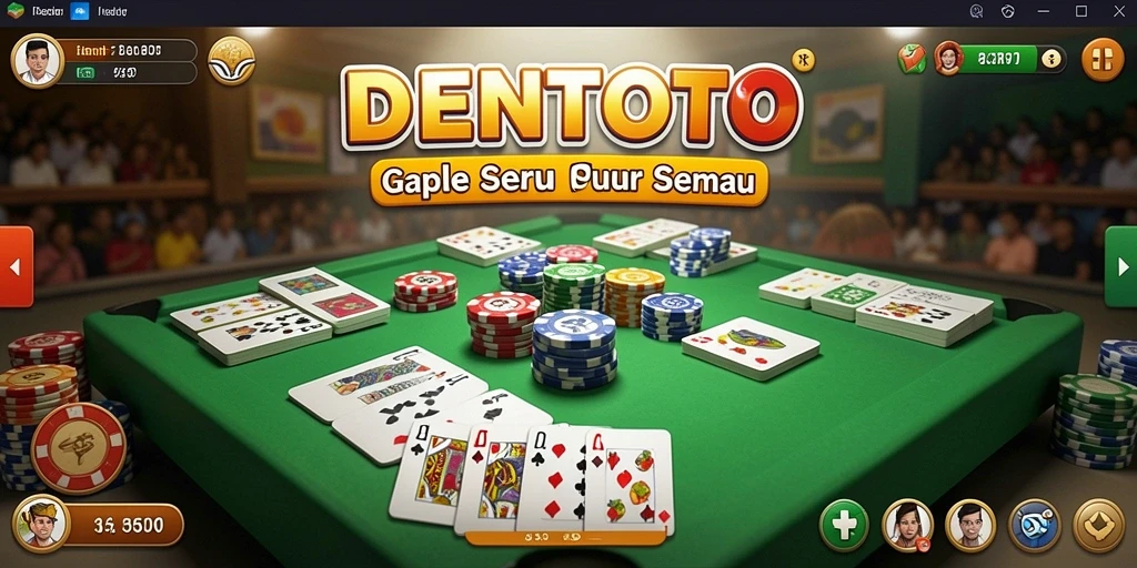Tampilan gameplay DENTOTO yang menarik dan interaktif