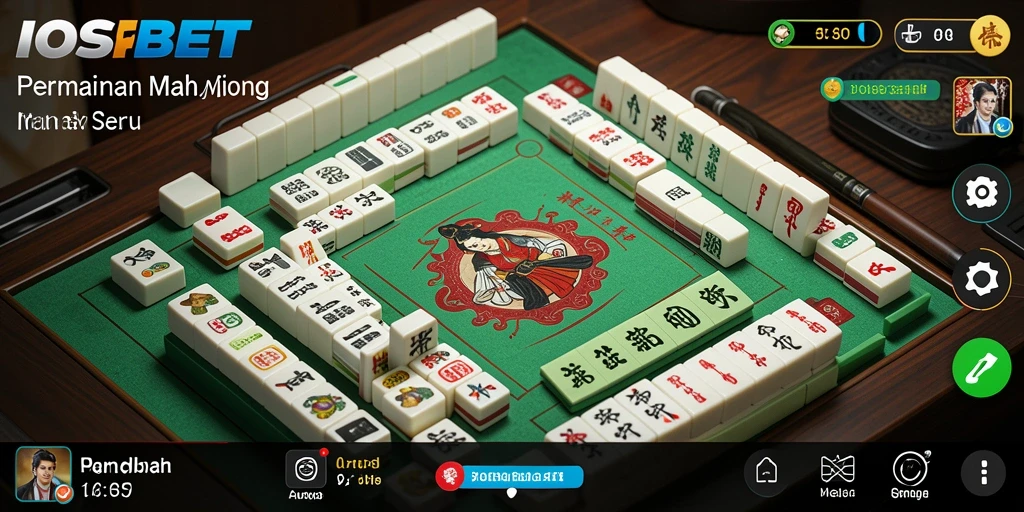 Tangkapan layar dari gameplay Mahjong IOSBET yang seru.