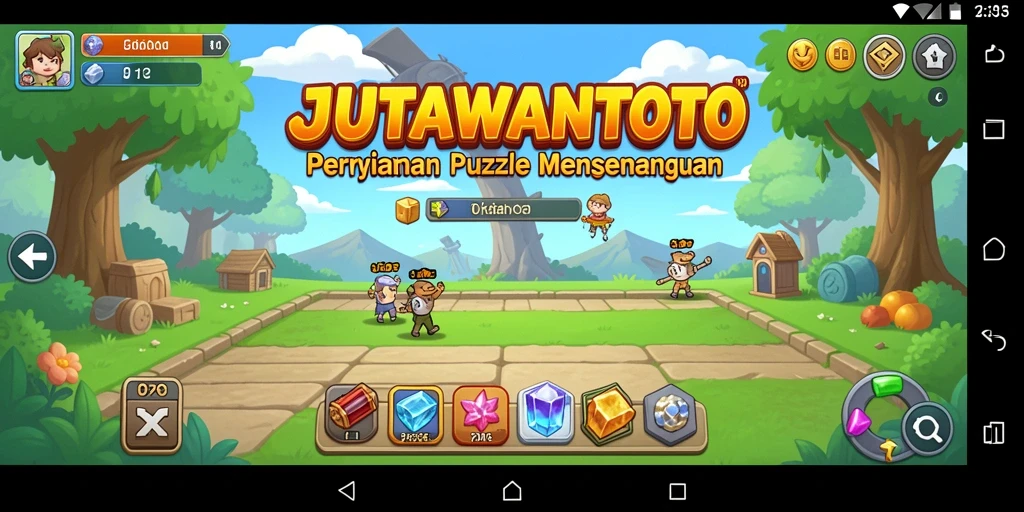 Tampilan gameplay JUTAWANTOTO yang penuh warna dan menarik.