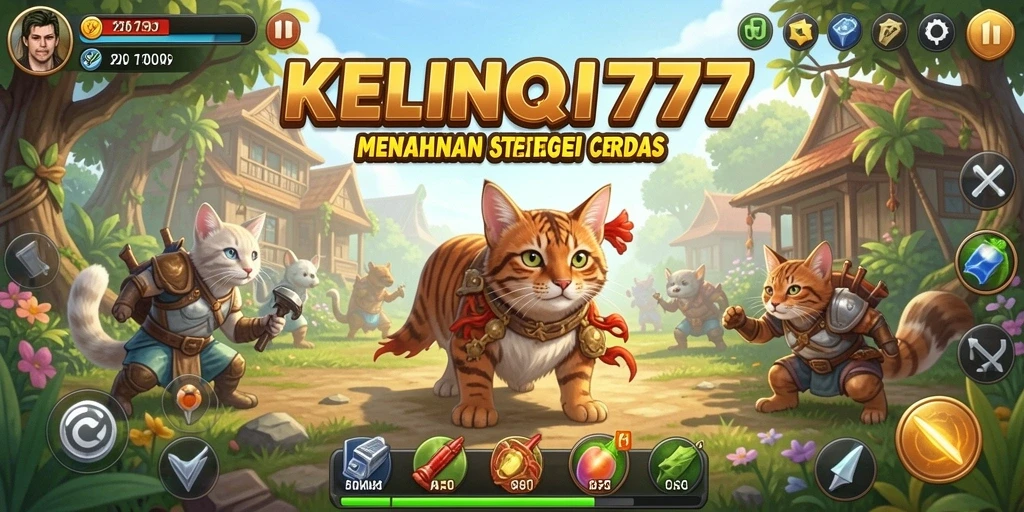 Tampilan gameplay seru KELINCI777 dengan karakter kelinci yang berstrategi.