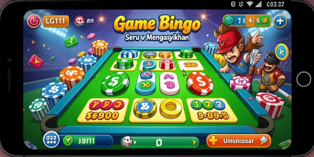 Screenshot gameplay Bingo yang menarik dalam LG111.