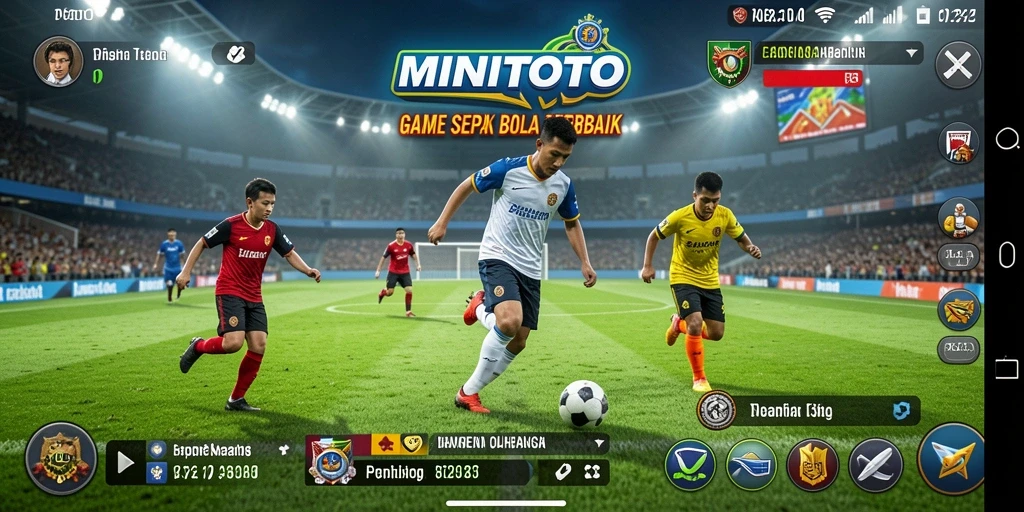 Gameplay seru dari MINITOTO yang menampilkan aksi sepak bola yang mendebarkan.