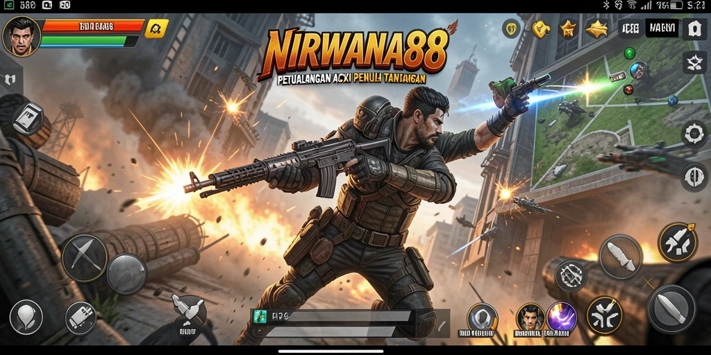 Tampilan gameplay seru dalam NIRWANA88 yang penuh aksi.