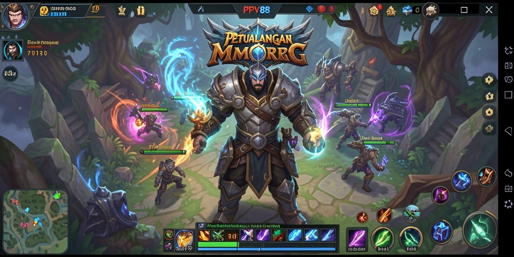 Screenshot gameplay PPV88 menampilkan aksi seru di dunia MMORPG.