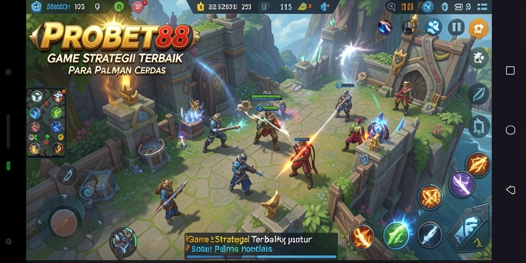 Screenshot dari gameplay PROBET88 menunjukkan aksi strategis yang mendebarkan.