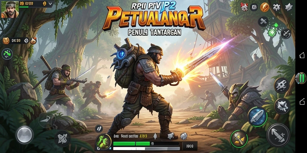 Screenshot RPVIP2 menampilkan aksi mendebarkan dalam gameplay yang intens.