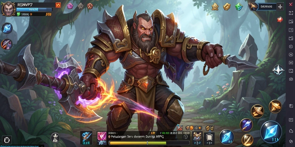 Menampilkan aksi seru dalam gameplay ARPG RSNVIP7.