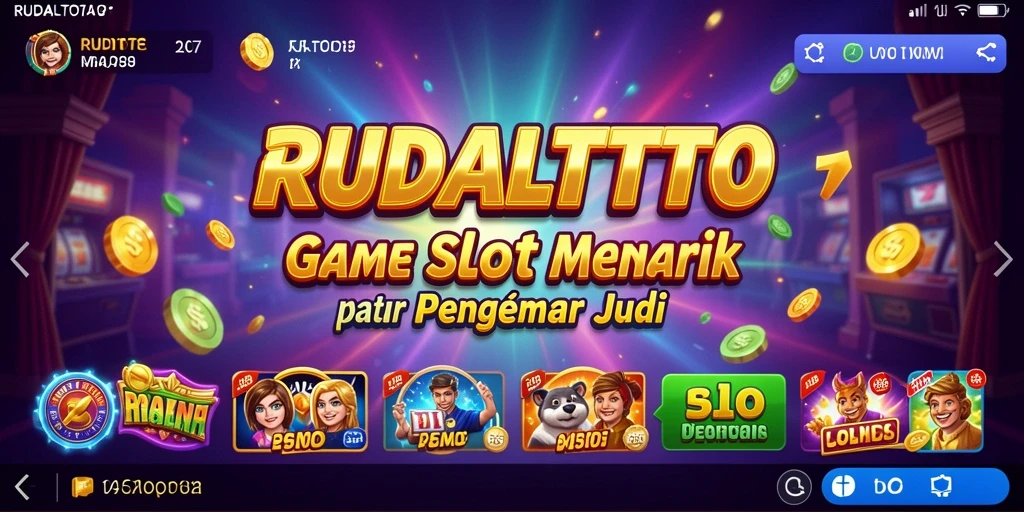 Tampilan permainan slot RUDALTOTO yang menawan dan memukau.