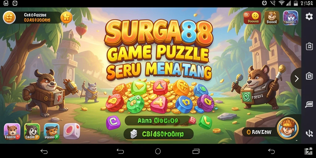 Tampilan gameplay menarik dari SURGA88 yang menguji keterampilan berpuzzle.