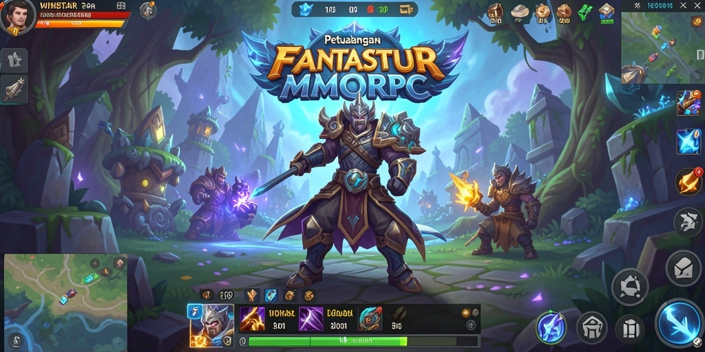 Tampilan gameplay menarik dari WINSTAR yang menunjukkan pertarungan epik.